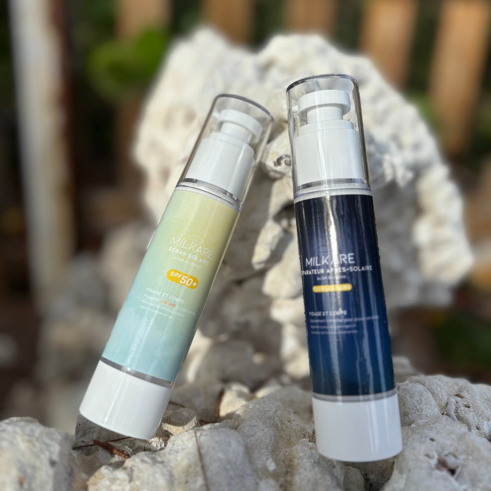 GAMME SOLAIRE : ÉCRAN SOLAIRE SPF50+ ET SA CRÈME RÉPARATRICE APRÈS SOLAIRE