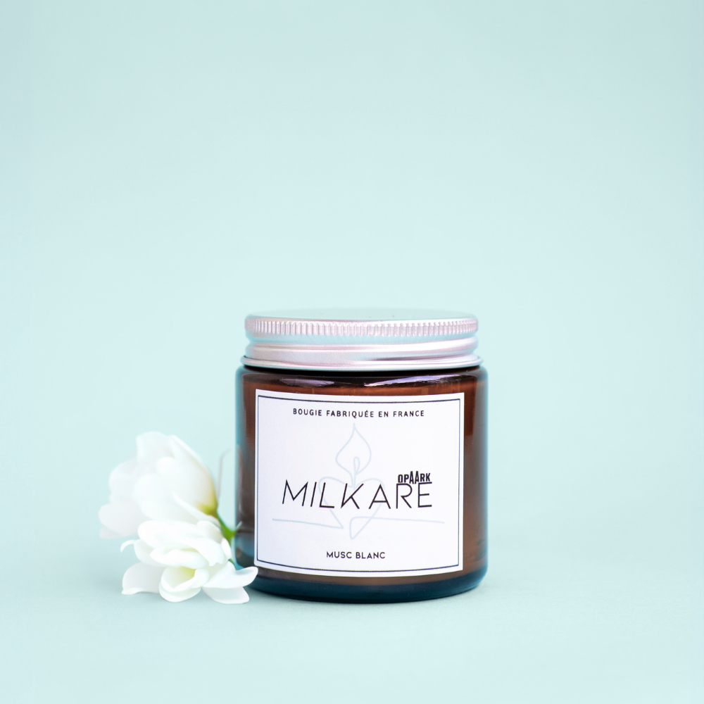 BOUGIE PARFUMÉE OPAARK X MILKARE - MUSC BLANC