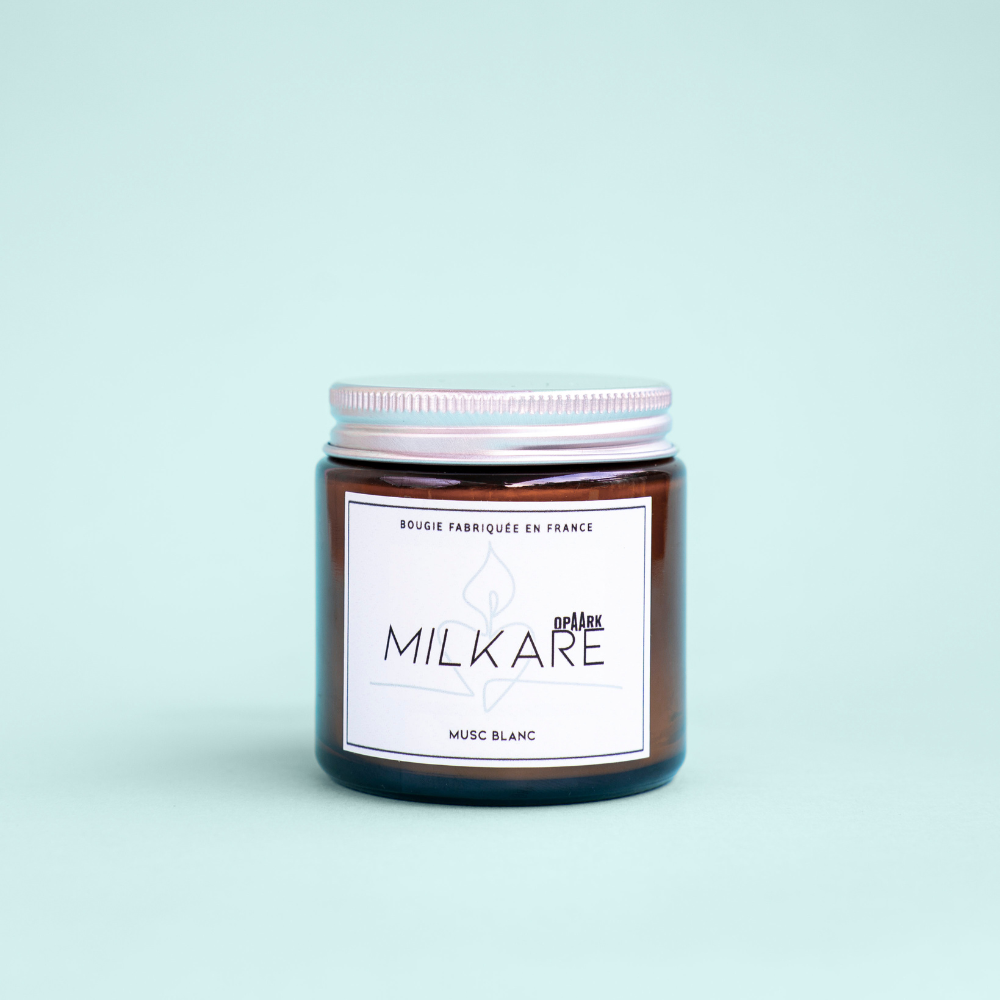BOUGIE PARFUMÉE OPAARK X MILKARE - MUSC BLANC