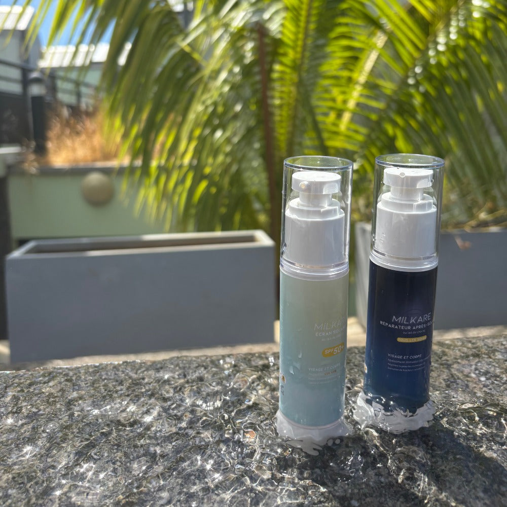 GAMME SOLAIRE : ÉCRAN SOLAIRE SPF50+ ET SA CRÈME RÉPARATRICE APRÈS SOLAIRE