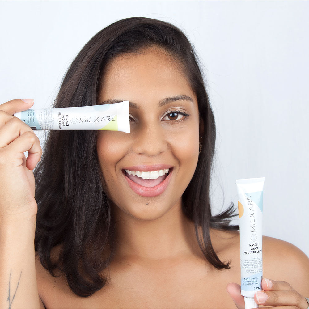 ROUTINE HEBDOMADAIRE : LE GOMMAGE EXFOLIANT SON MASQUE VISAGE | MILKARE ™