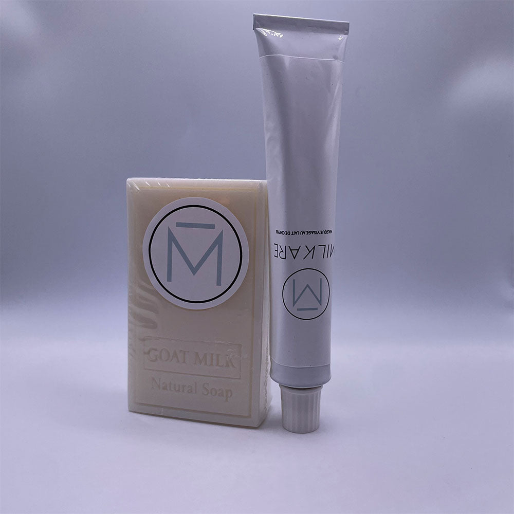 SET DUO : LE SAVON ET SON MASQUE VISAGE | MILKARE ™.